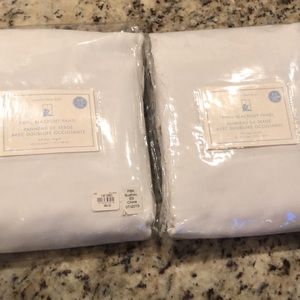NWT Pottery Barn Kids White Blackout Curtains